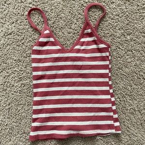 Tillys Ribbed Tanktop Red, White, Green Stripes